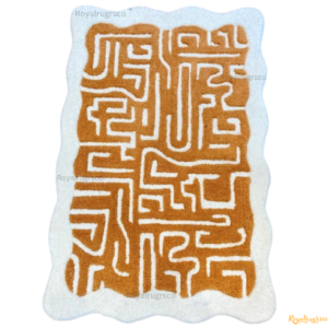 maze design rug for living room